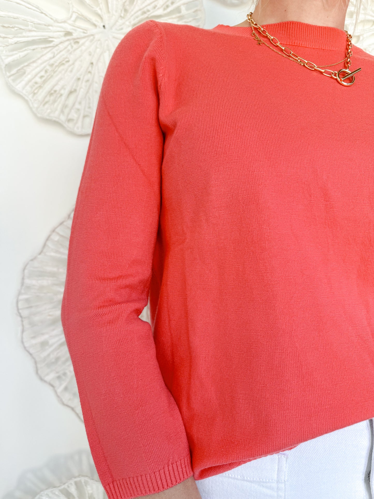 Coral Lightweight Sweater