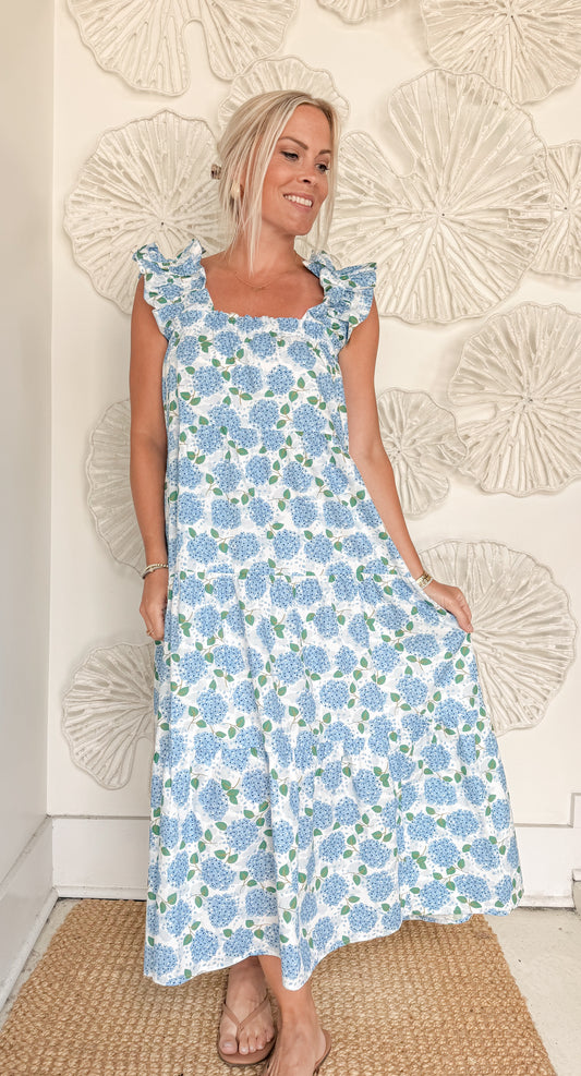 Blue Hydrangea Maxi