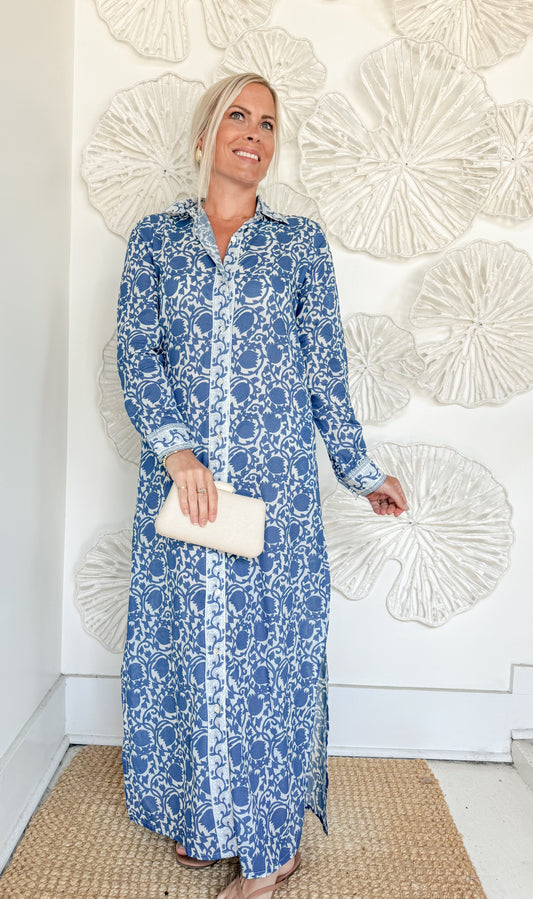 The Adrianna Block Print Maxi