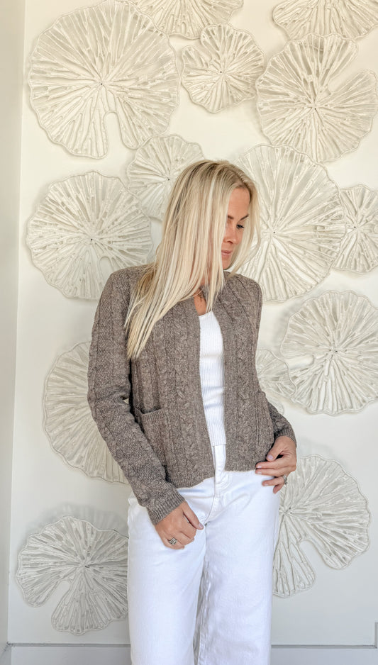 Mocha Knit Cardigan