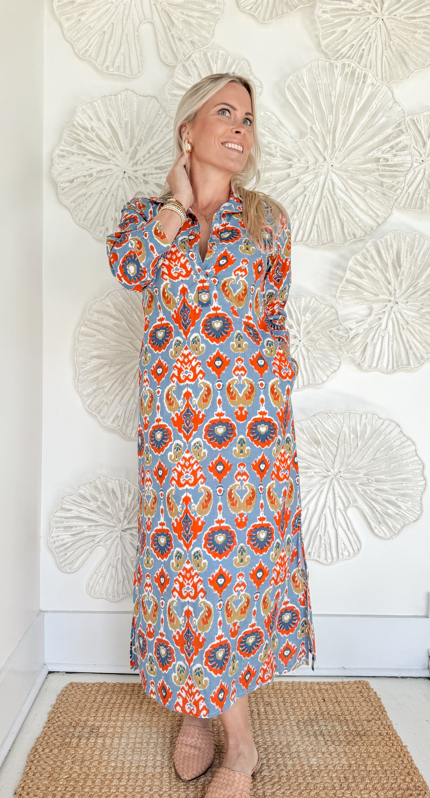 The Jaymes Block Print Maxi