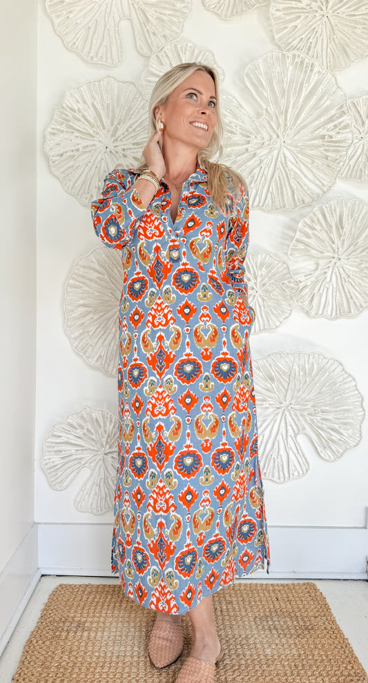 The Jaymes Block Print Maxi
