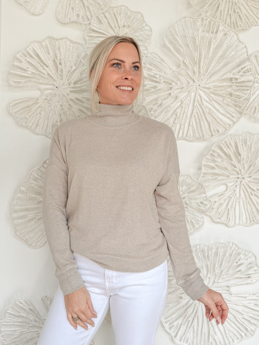 Basic Mocha Turtleneck