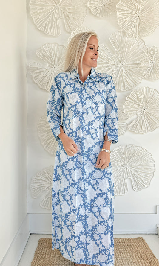 The Georgia Block Print Maxi