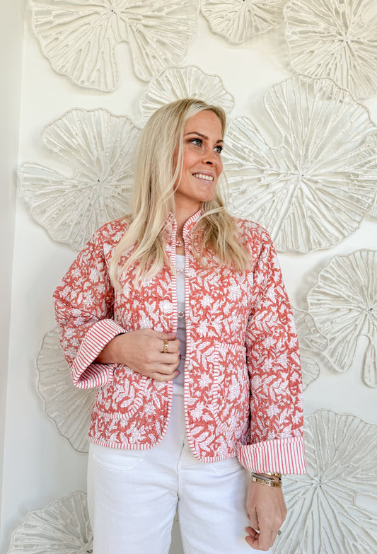 The Cameron Block Print Jacket