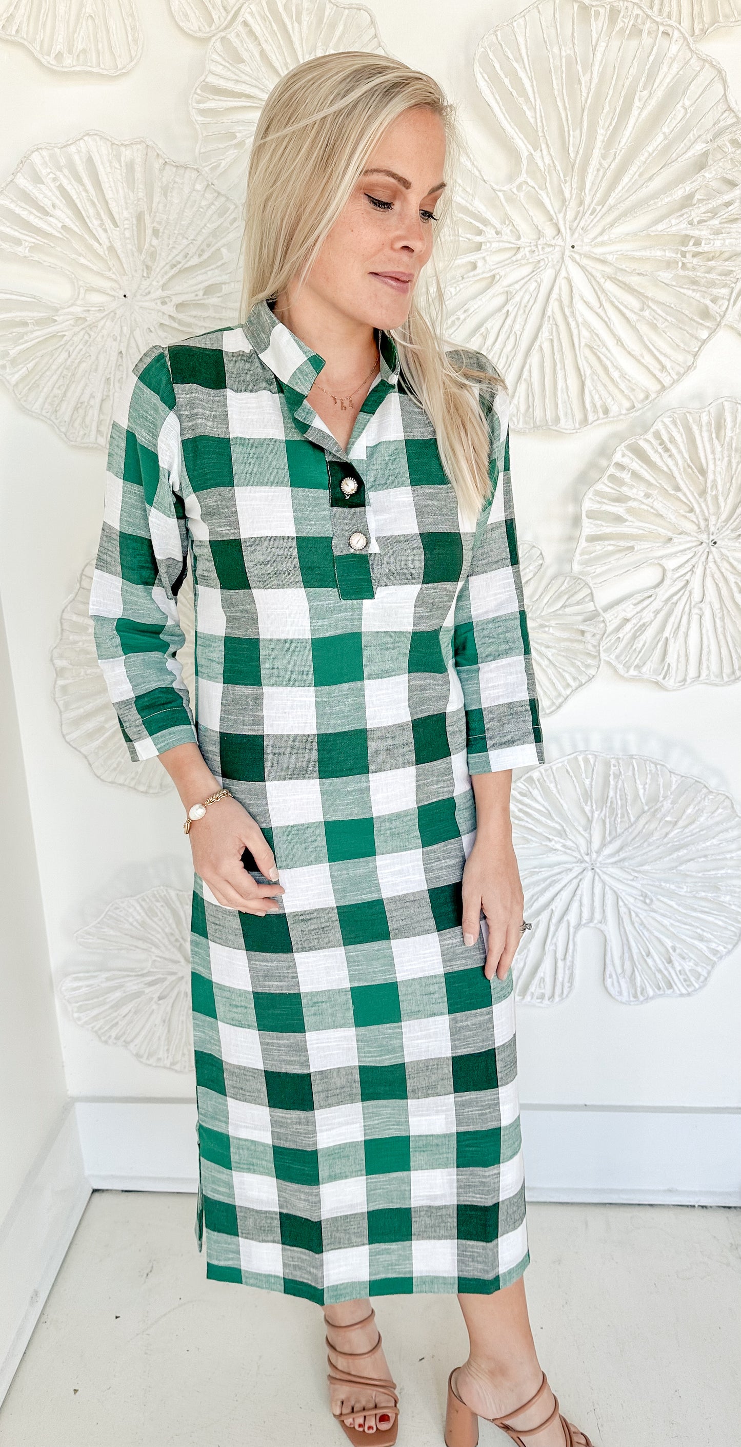The Louise Gingham Maxi