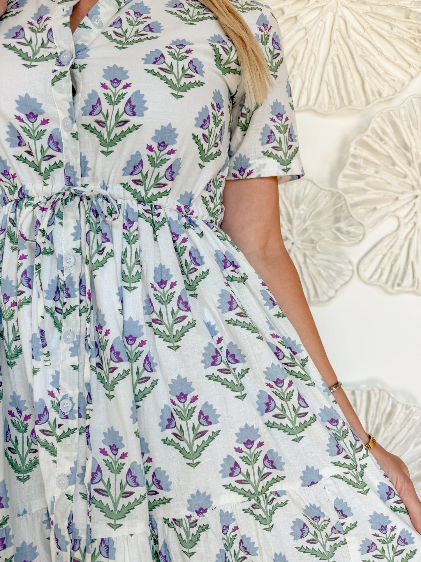 The Hilary Block Print Maxi