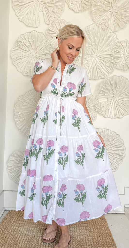 The Harris Block Print Maxi