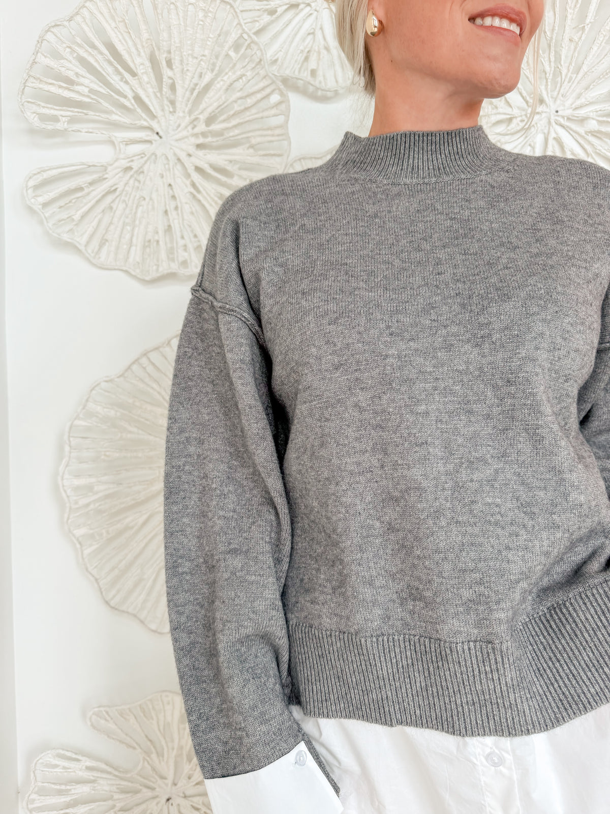 Dark Grey Layered Sweater