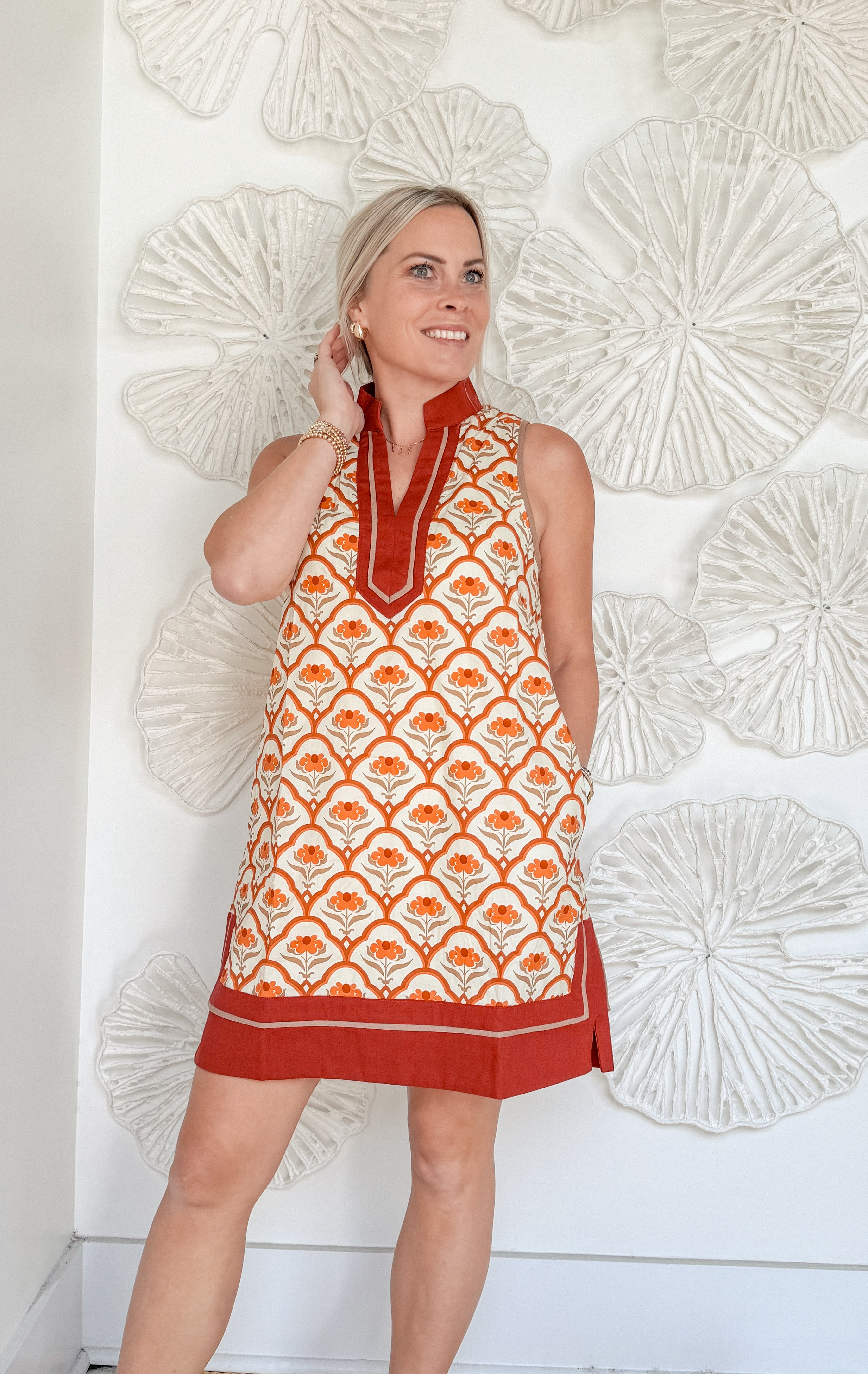 Autumn Floral Print Tunic Mini – blueheronboutique