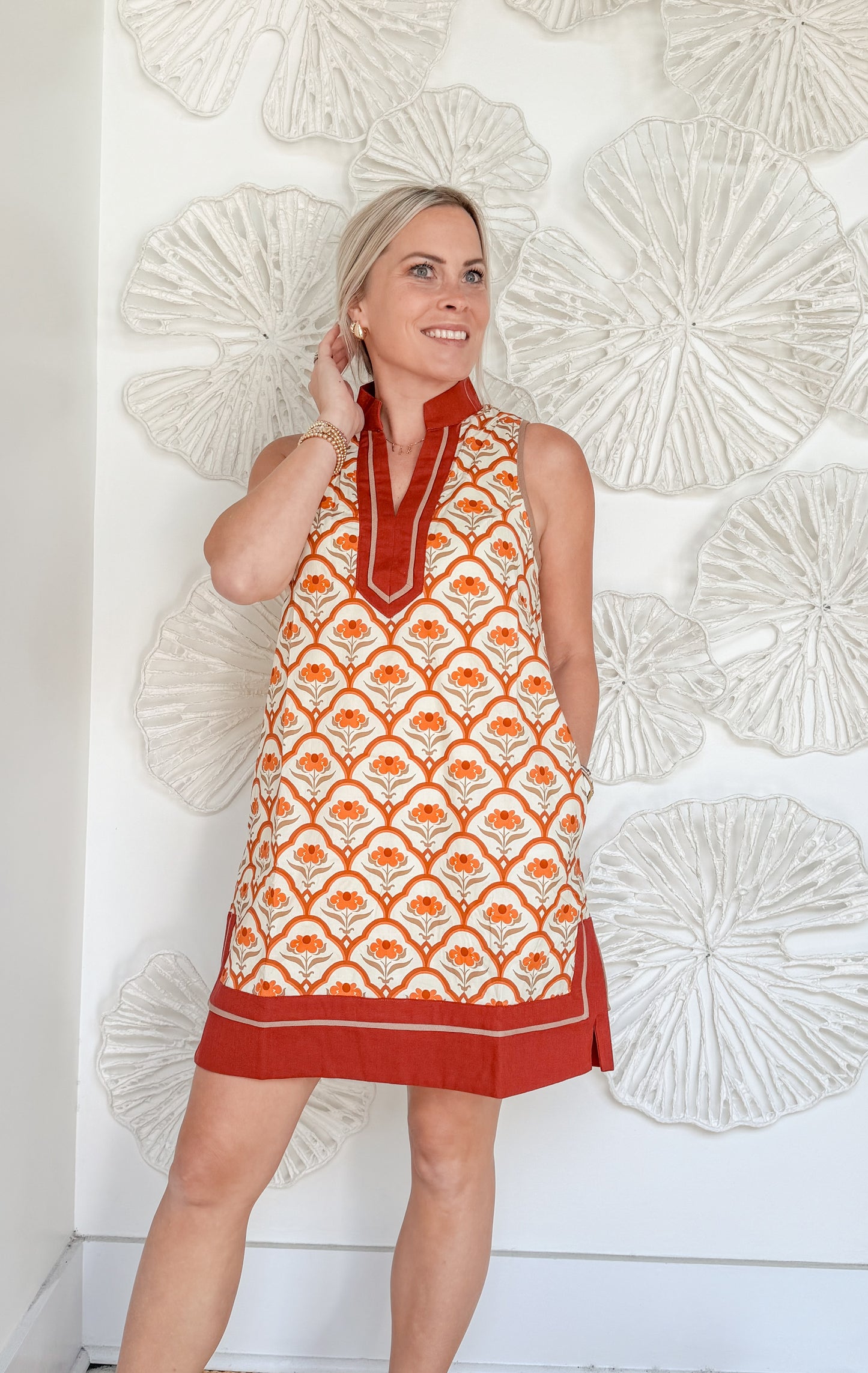 Autumn Floral Print Tunic Mini