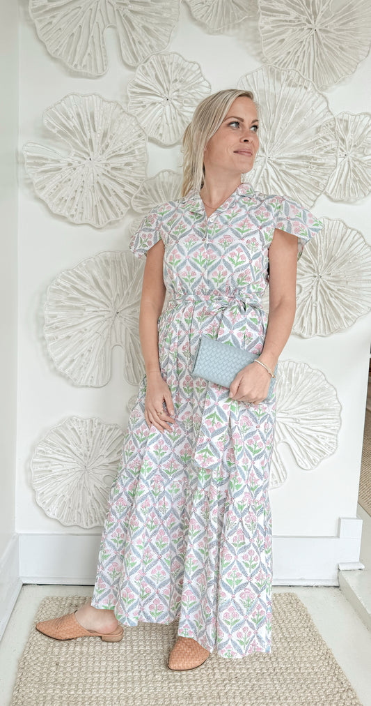 The Evianna Block Print Maxi