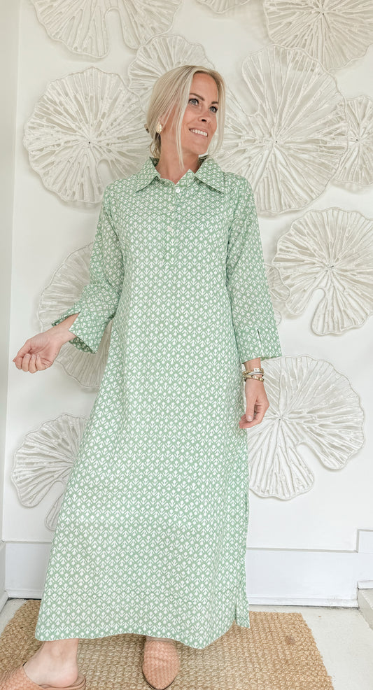 The Evelyn Block Print Maxi