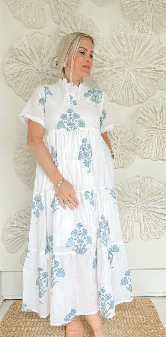 The Marilyn Block Print Maxi