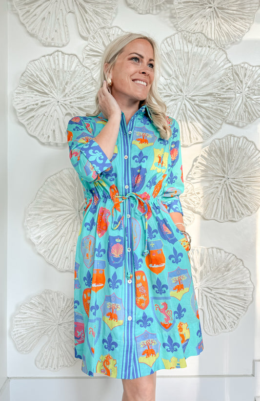Gretchen Scott Blue Crest Print Mini