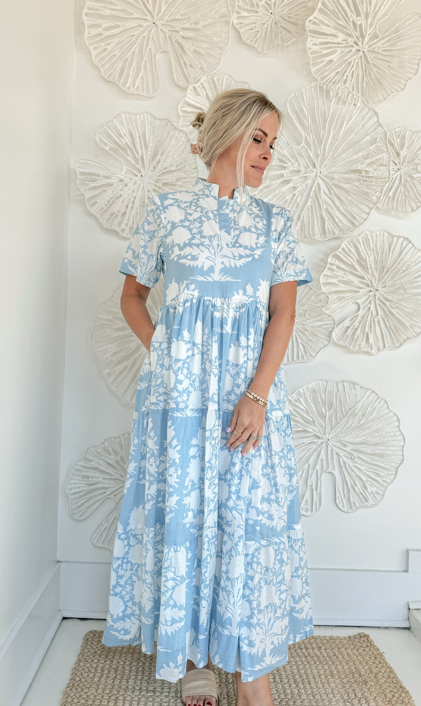 The Carson Block Print Maxi