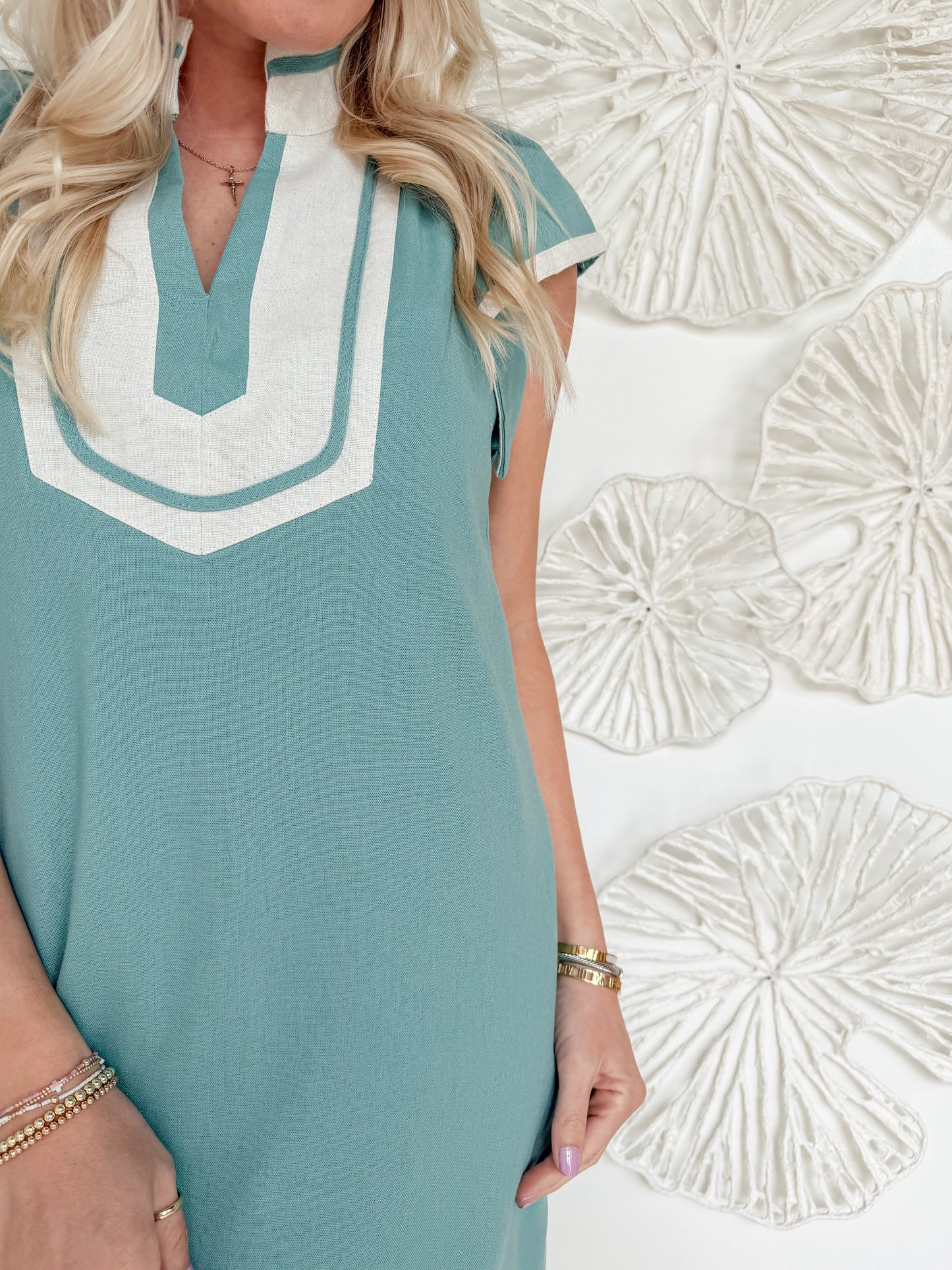 Dusty Mint Tunic Midi