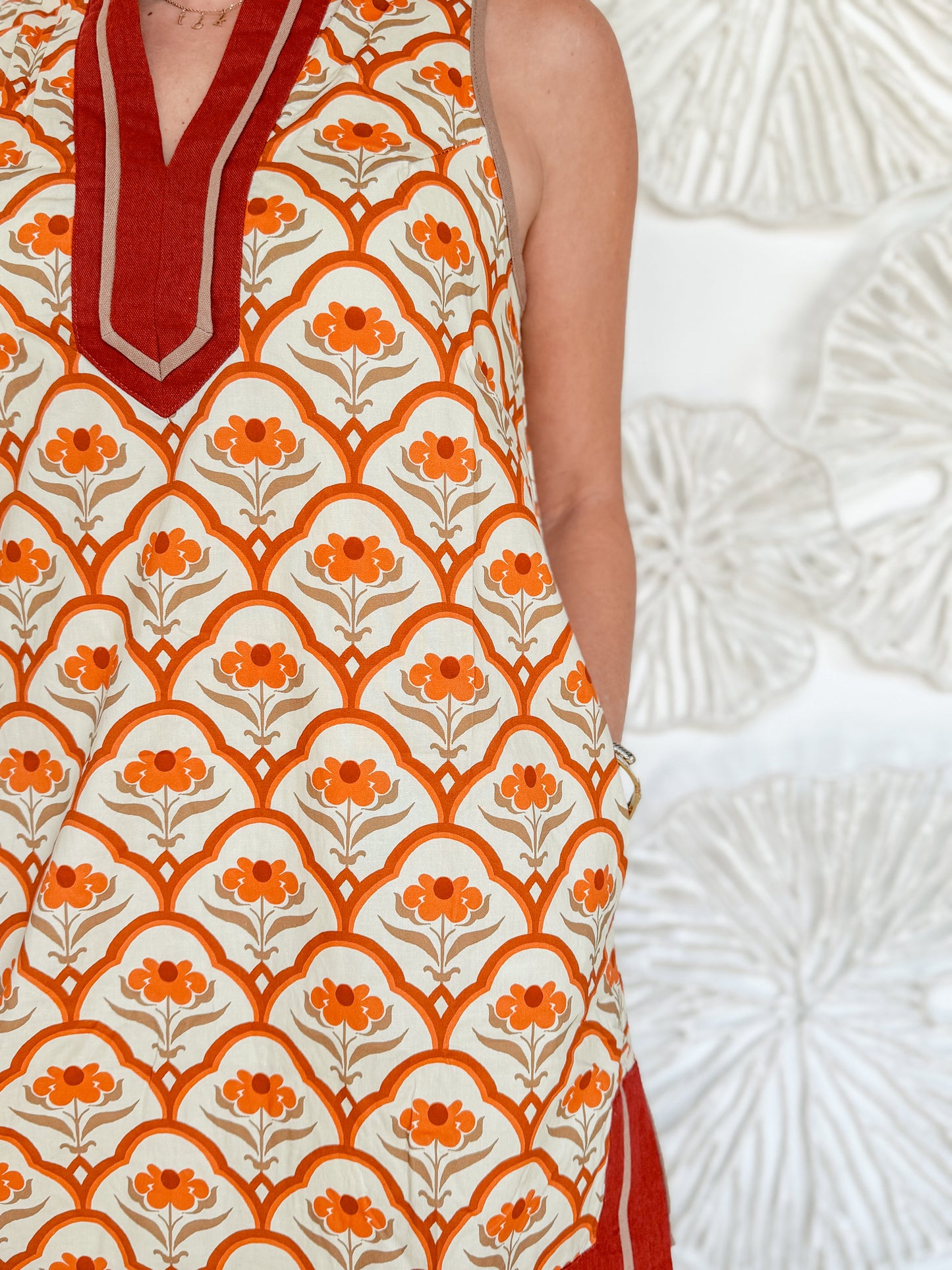 Autumn Floral Print Tunic Mini