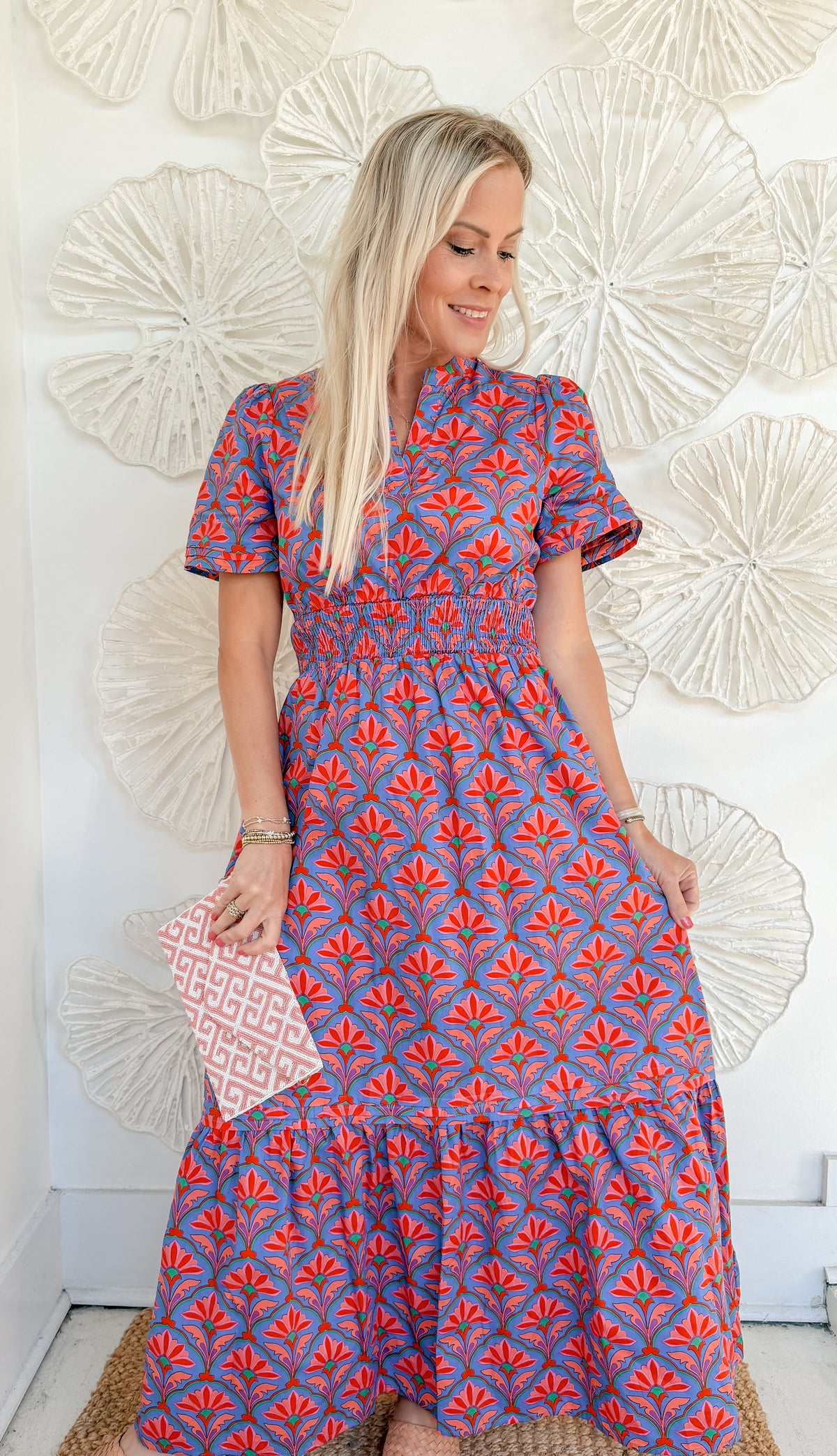 Rosy Ruffle Maxi