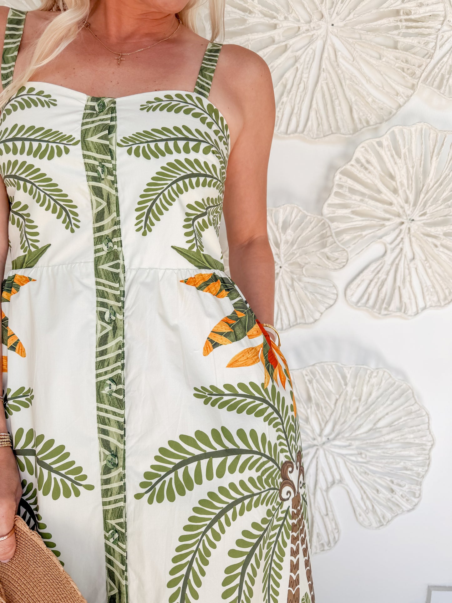 The Alaya Tropical Print Midi