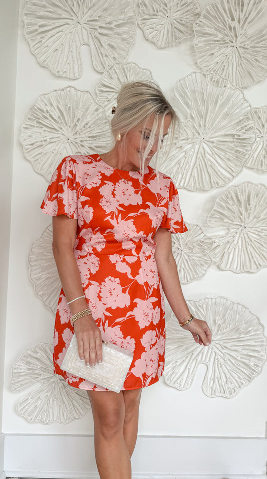 Red/Pink Floral Mini