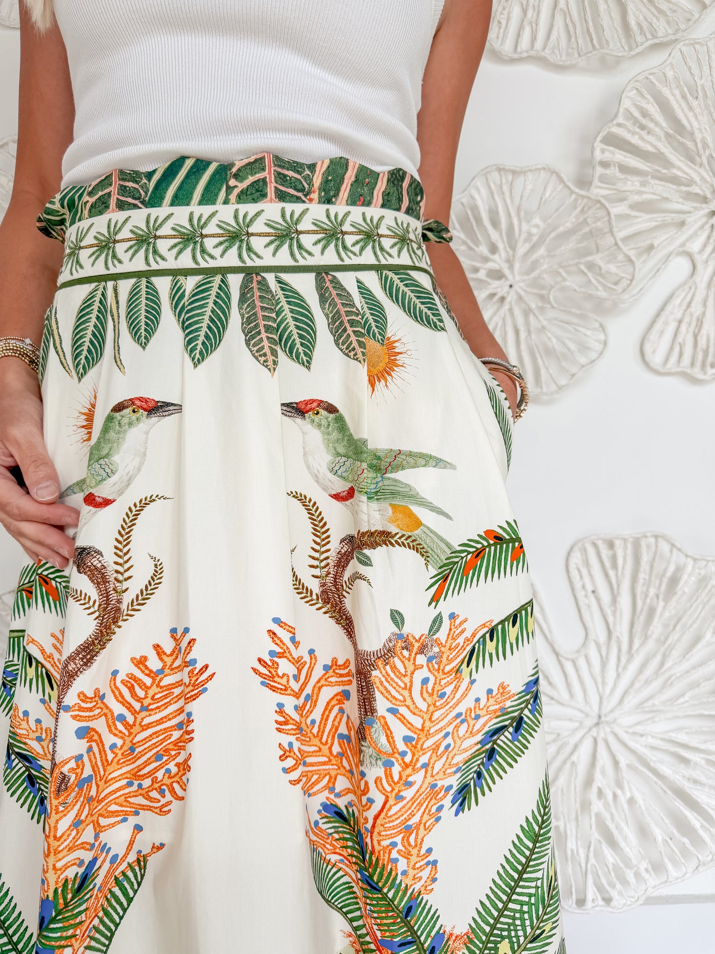The Tabby Tropical Printed Skirt