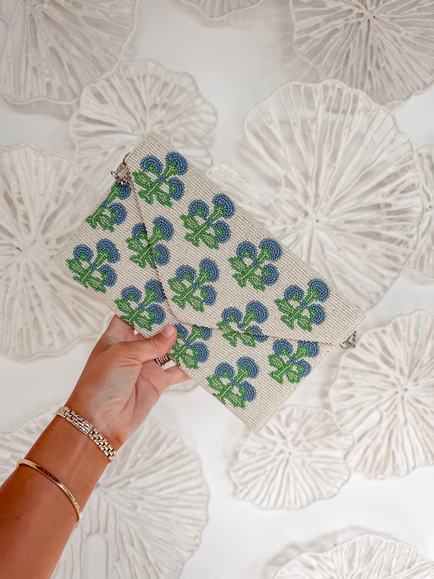 The Claire Beaded Clutch