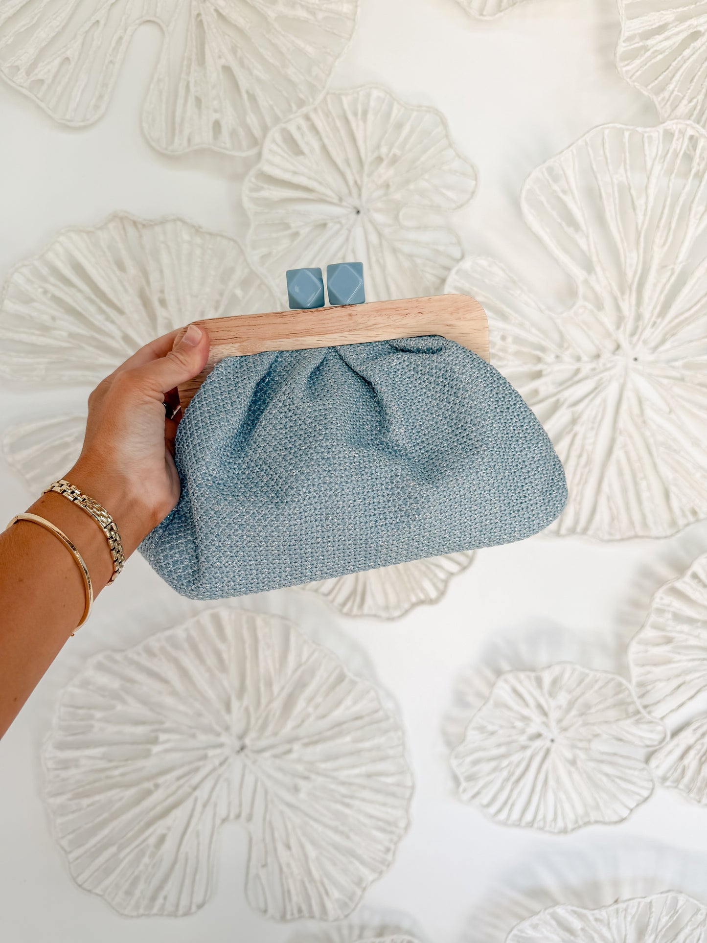 Woven Clutch with Magnetic Clasp