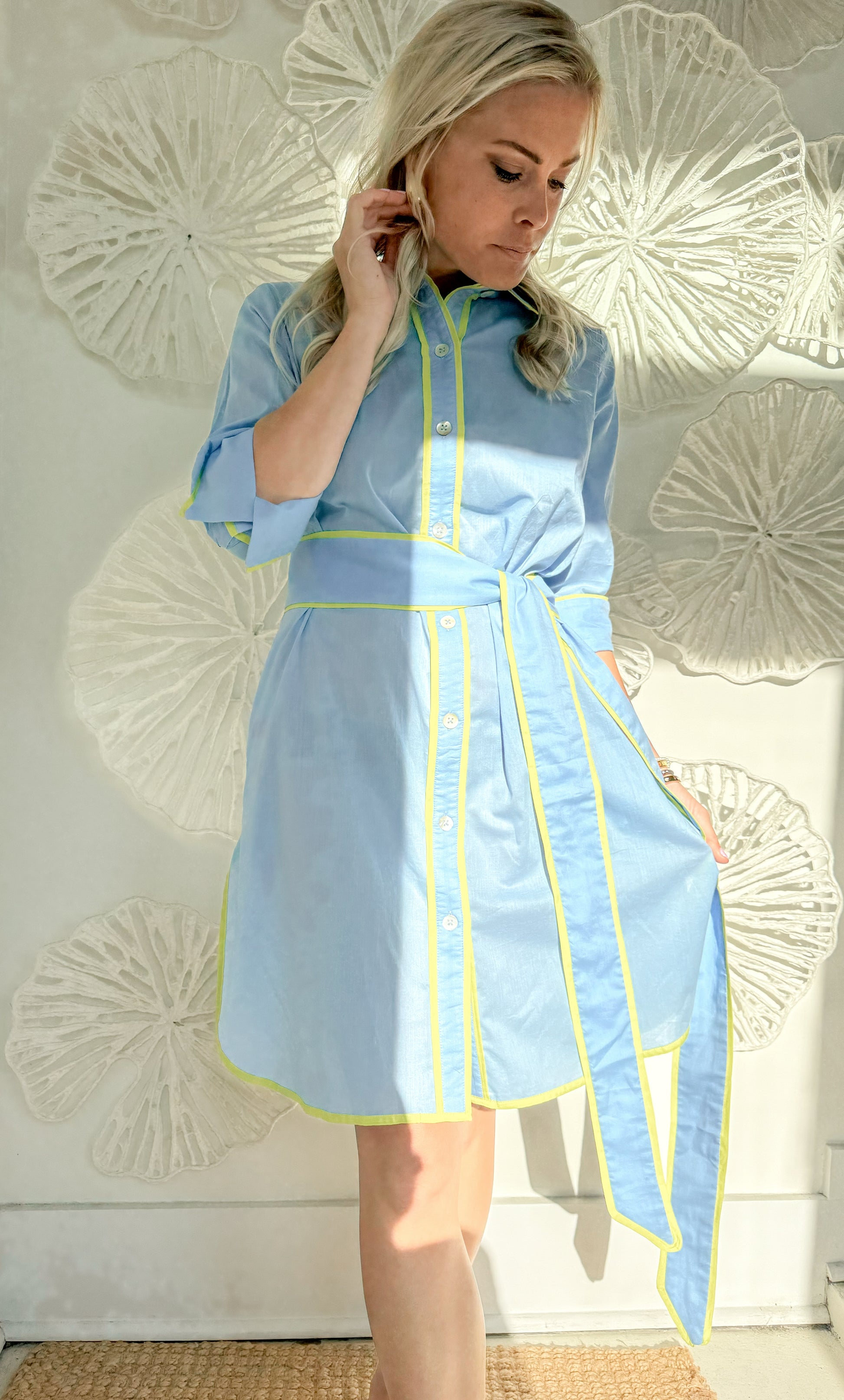 Gretchen Scott Blue/Green Button Mini blueheronboutique Gretchen Scott Blue/Green Button Mini blueheronboutique