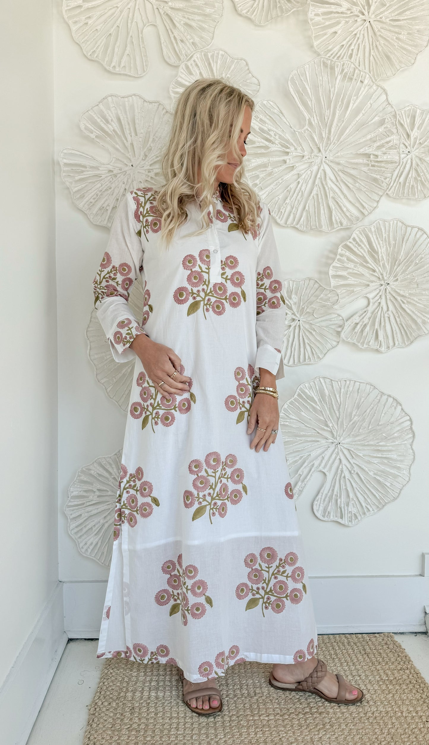 The Megan Block Print Maxi