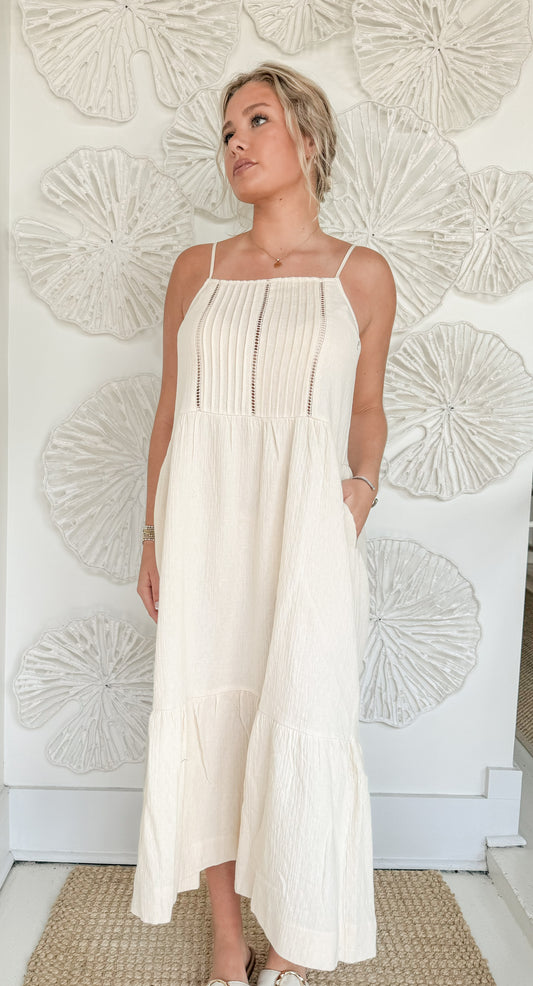 Natural Gauze Textured Maxi