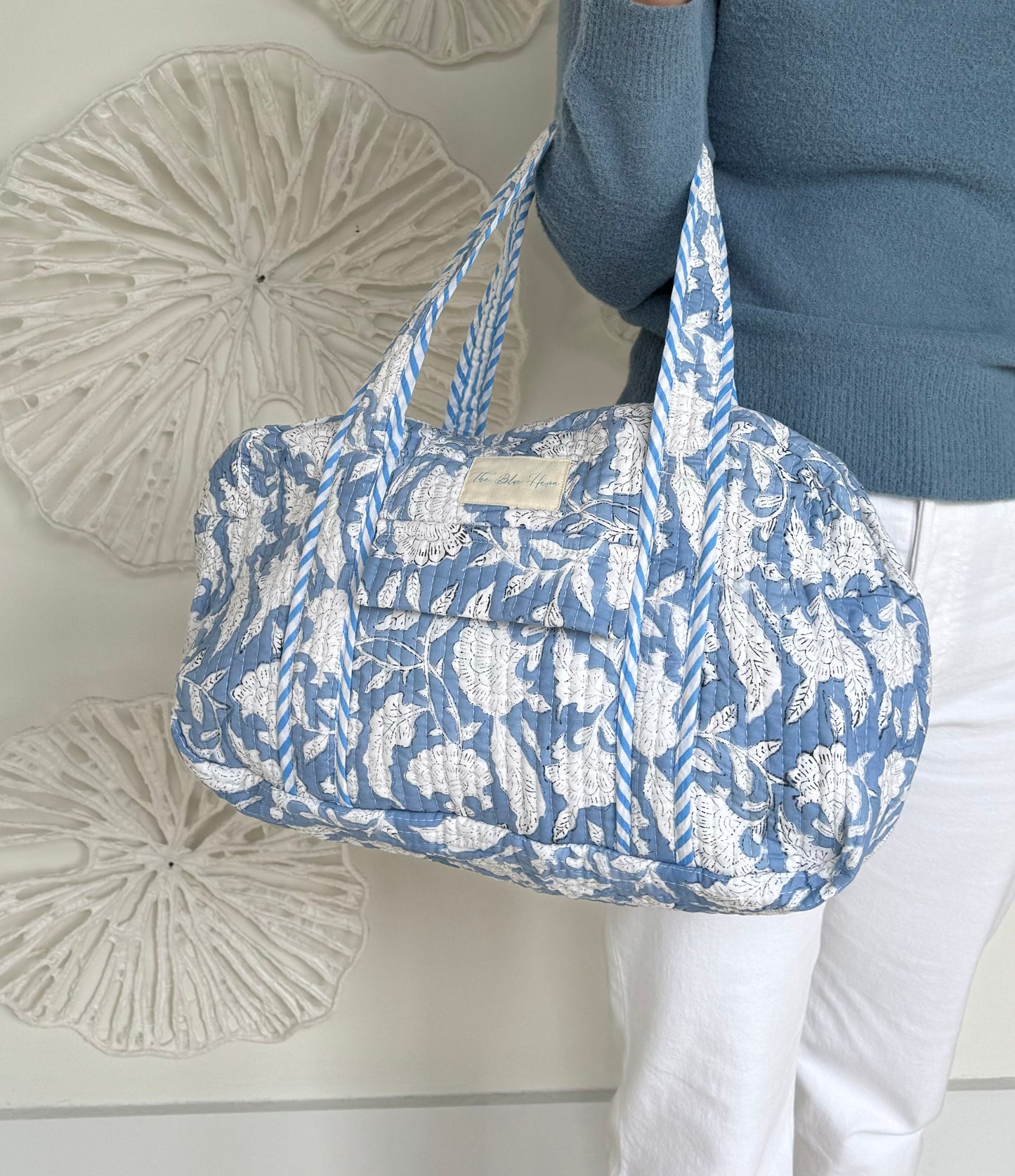 Hannah Mini Weekend Block Print Bag