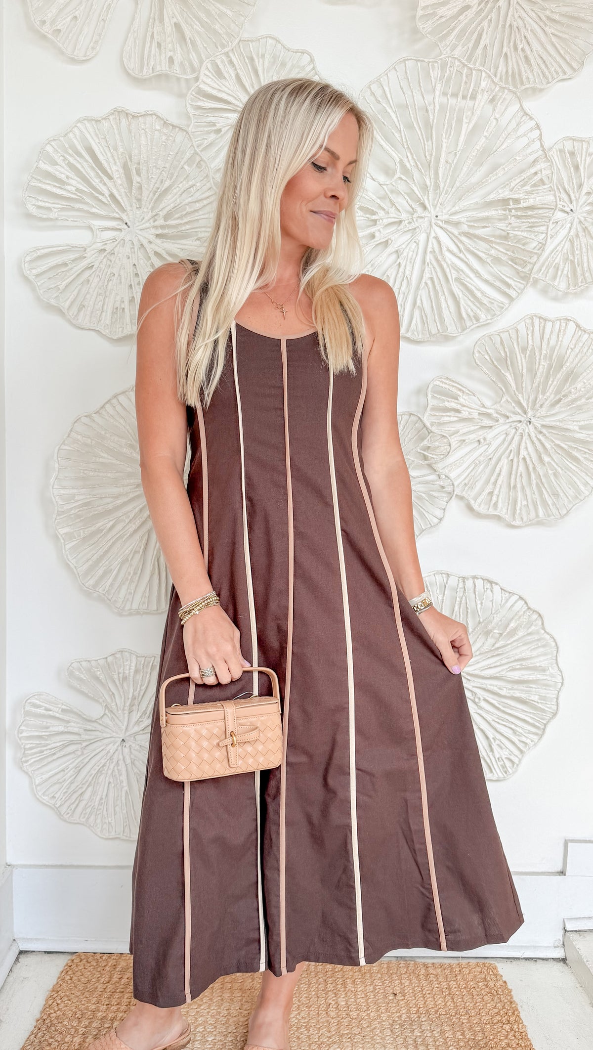 Brown Vertical Pipe Midi