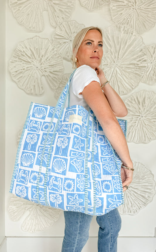 The Daphne Block Print Tote