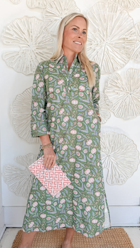 The Josie Block Print Maxi