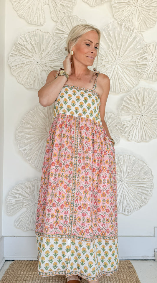 The Frankie Block Print Maxi