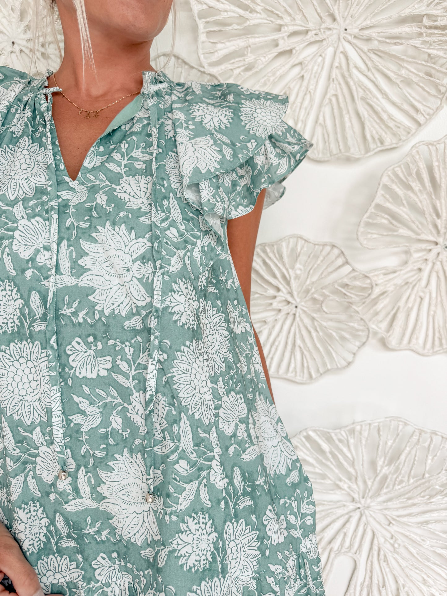 Seafoam Green Floral Mini