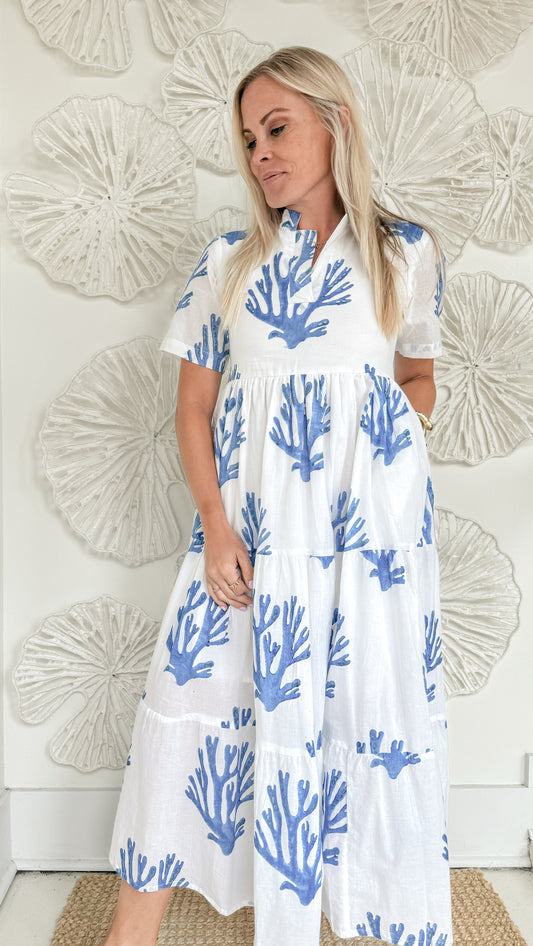 The Cora Block Print Maxi