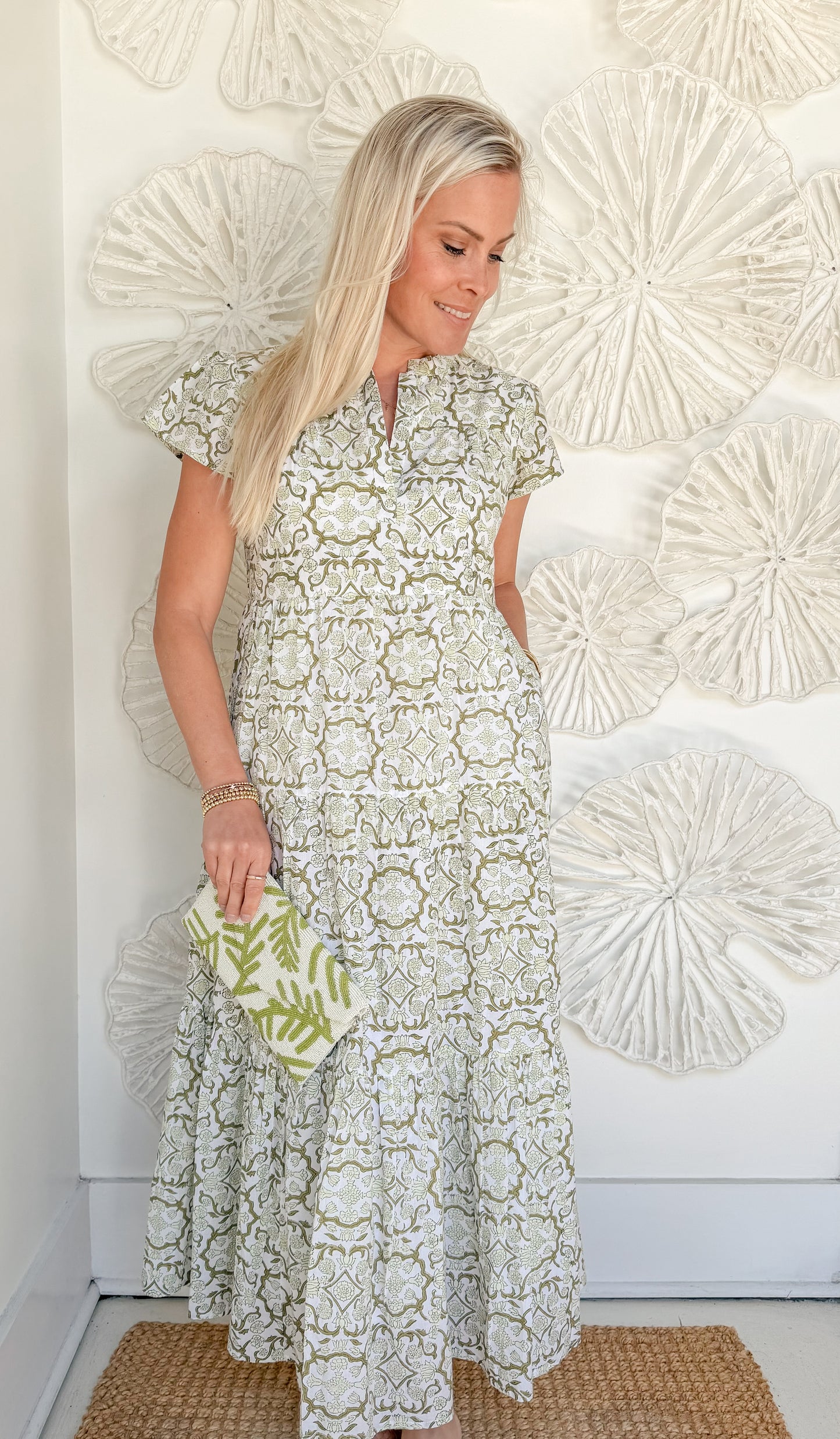 The Folly Block Print Maxi