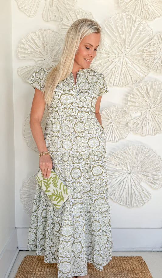 The Folly Block Print Maxi