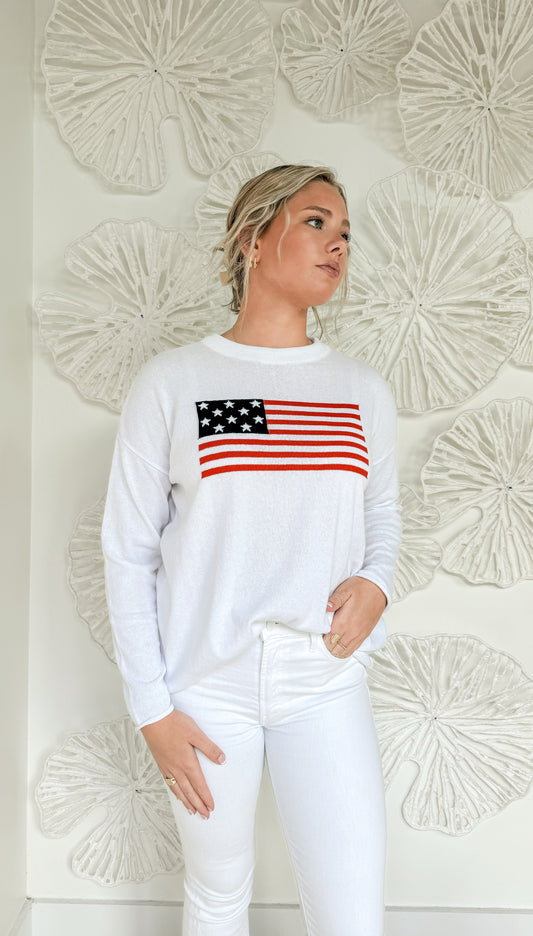 White Flag Sweater