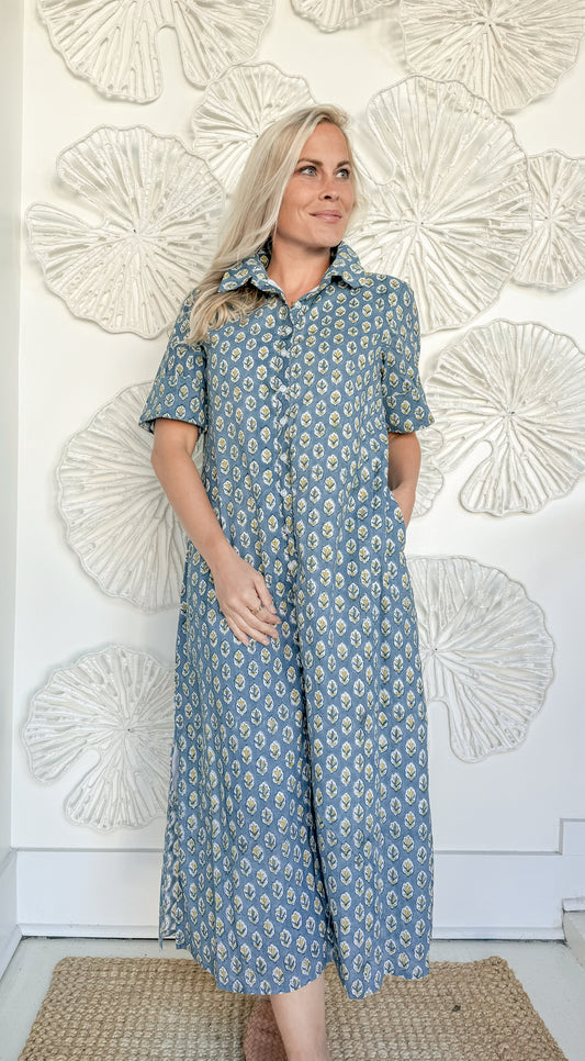 The Meredith Block Print Maxi