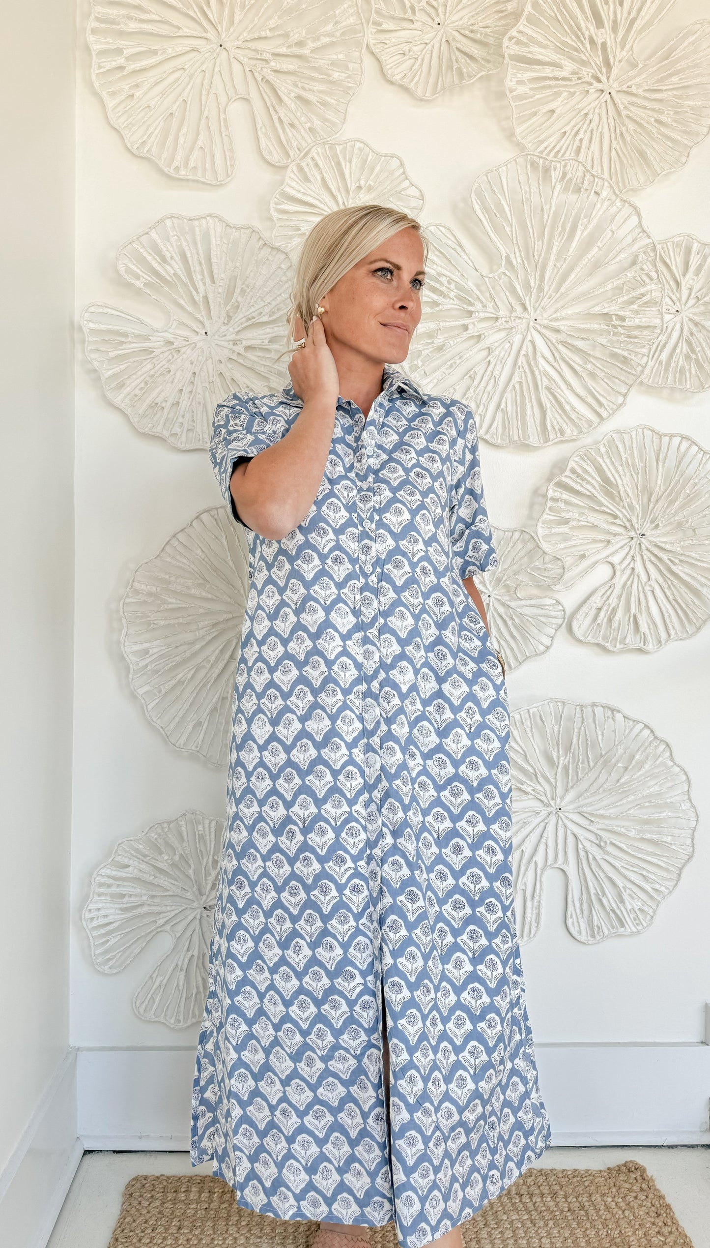 The Haven Block Print Maxi