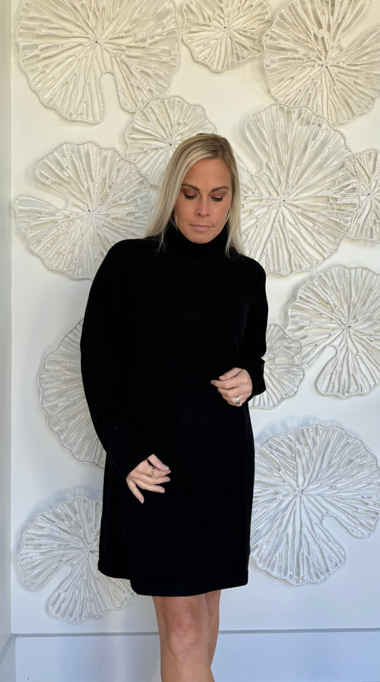 Black Turtleneck Sweater Dress