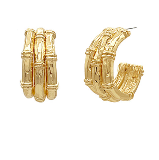 Triple Layer Bamboo Hoops