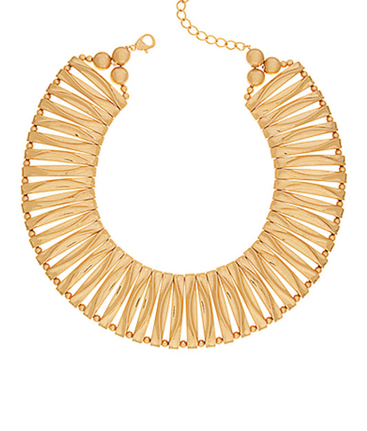 Vintage Gold Bar Link Necklace
