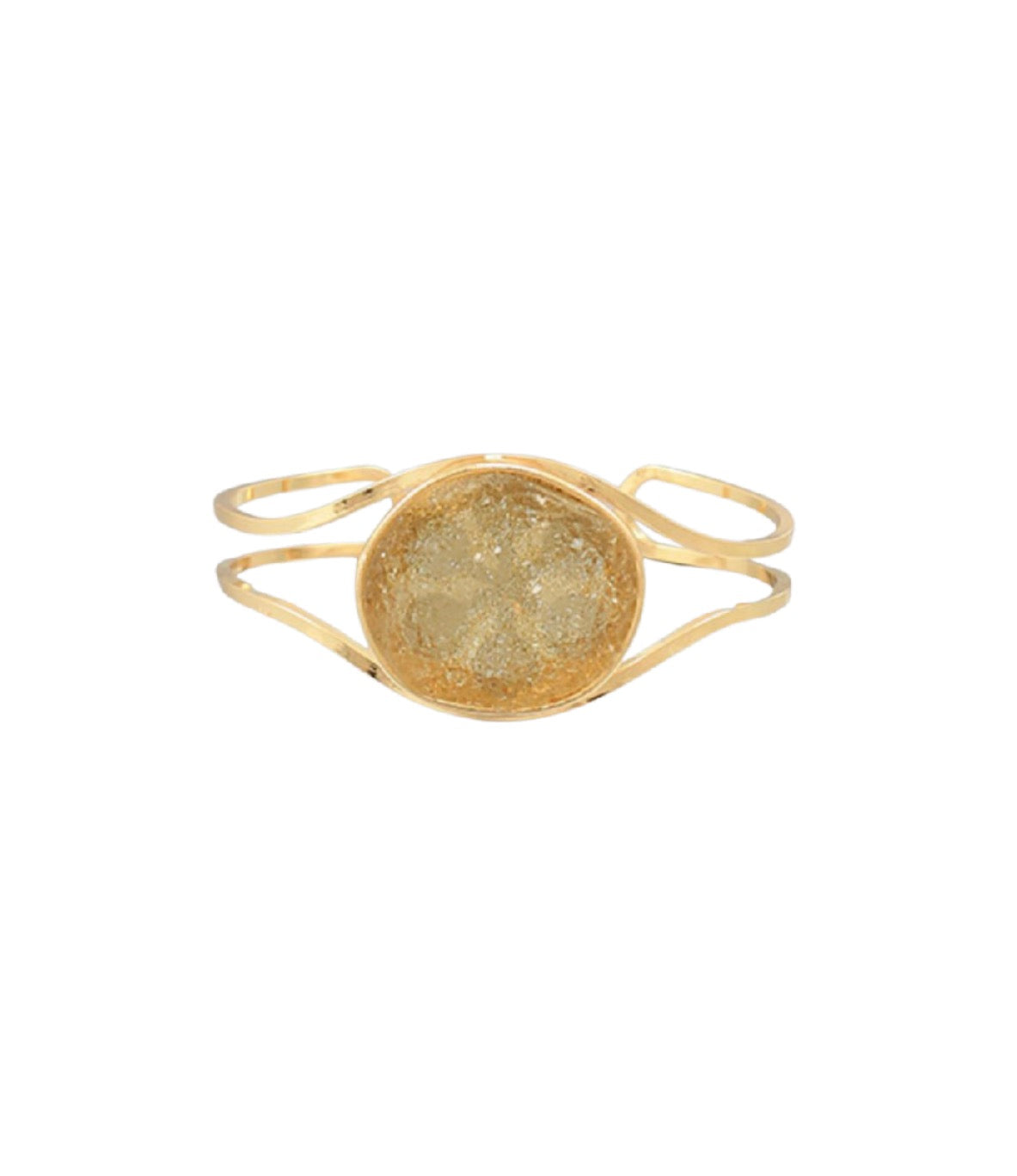 Gold Acrylic Gem Cuff
