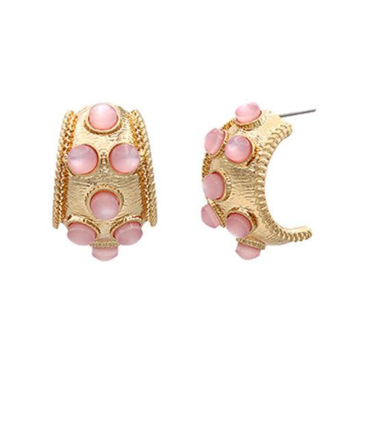Dotted Antique Style Hoop