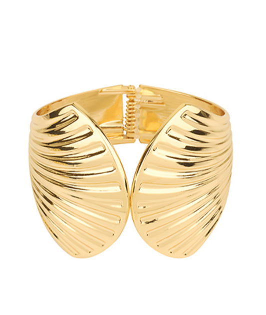 Large Gold Shell Cuff