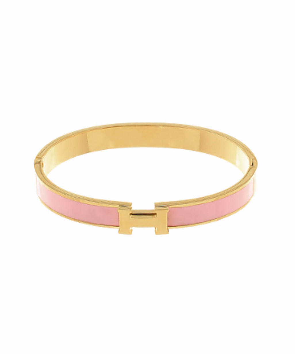 Light Pink H Bangle